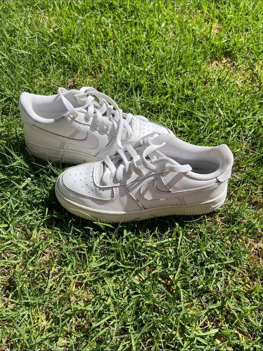 Nike White Low-Top Leather Sneakers